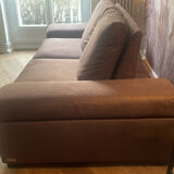 Couch 3 places with mechanism in the backrest + armrest / microfiber coating / poltron e sofa