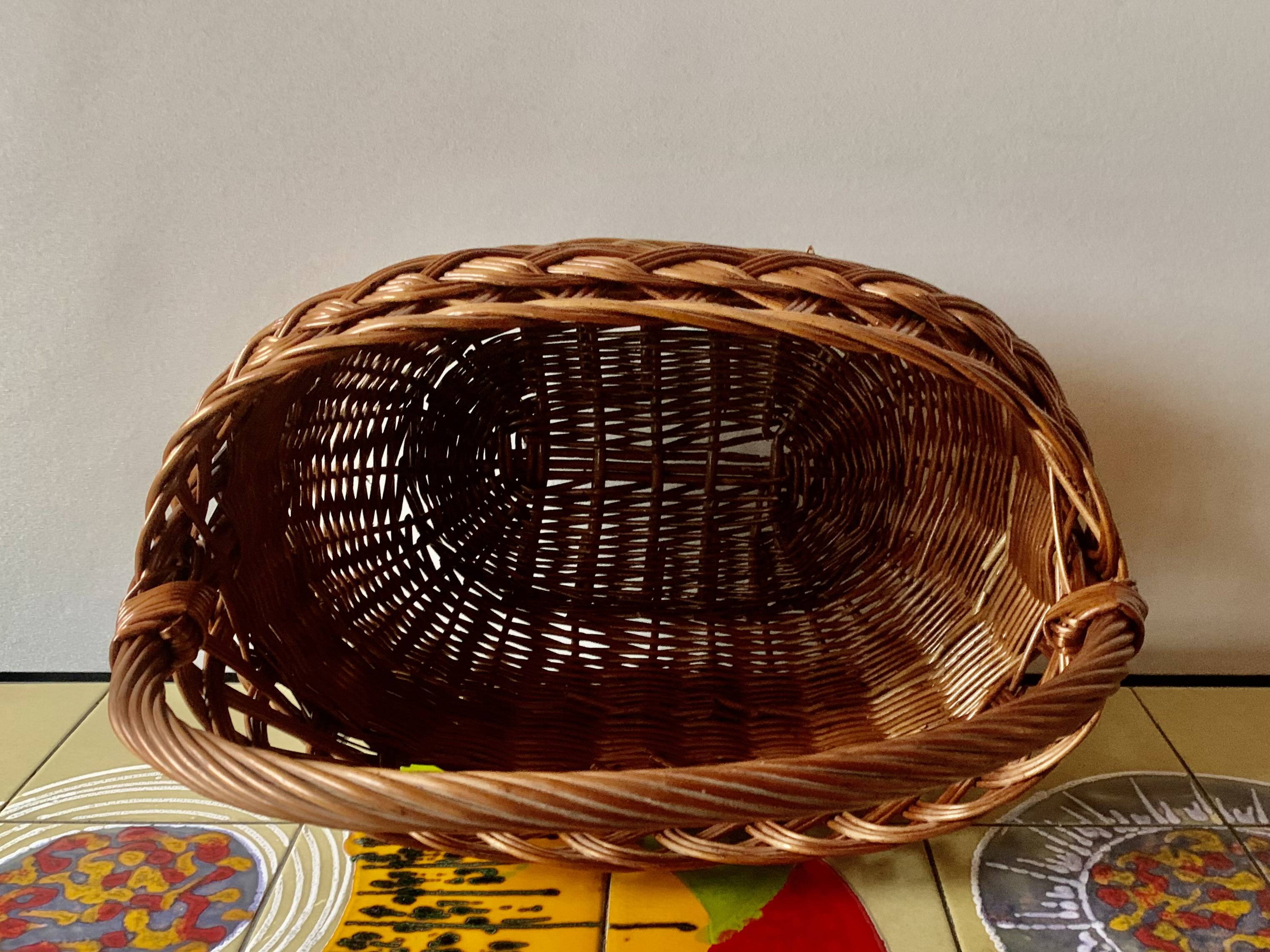 Vintage wicker basket