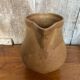 Antique rhodaceram pitcher beige stoneware made in france vintage