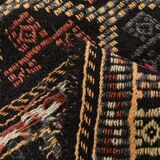 6x9 Green & Red Geometric Vintage Kilim Rug