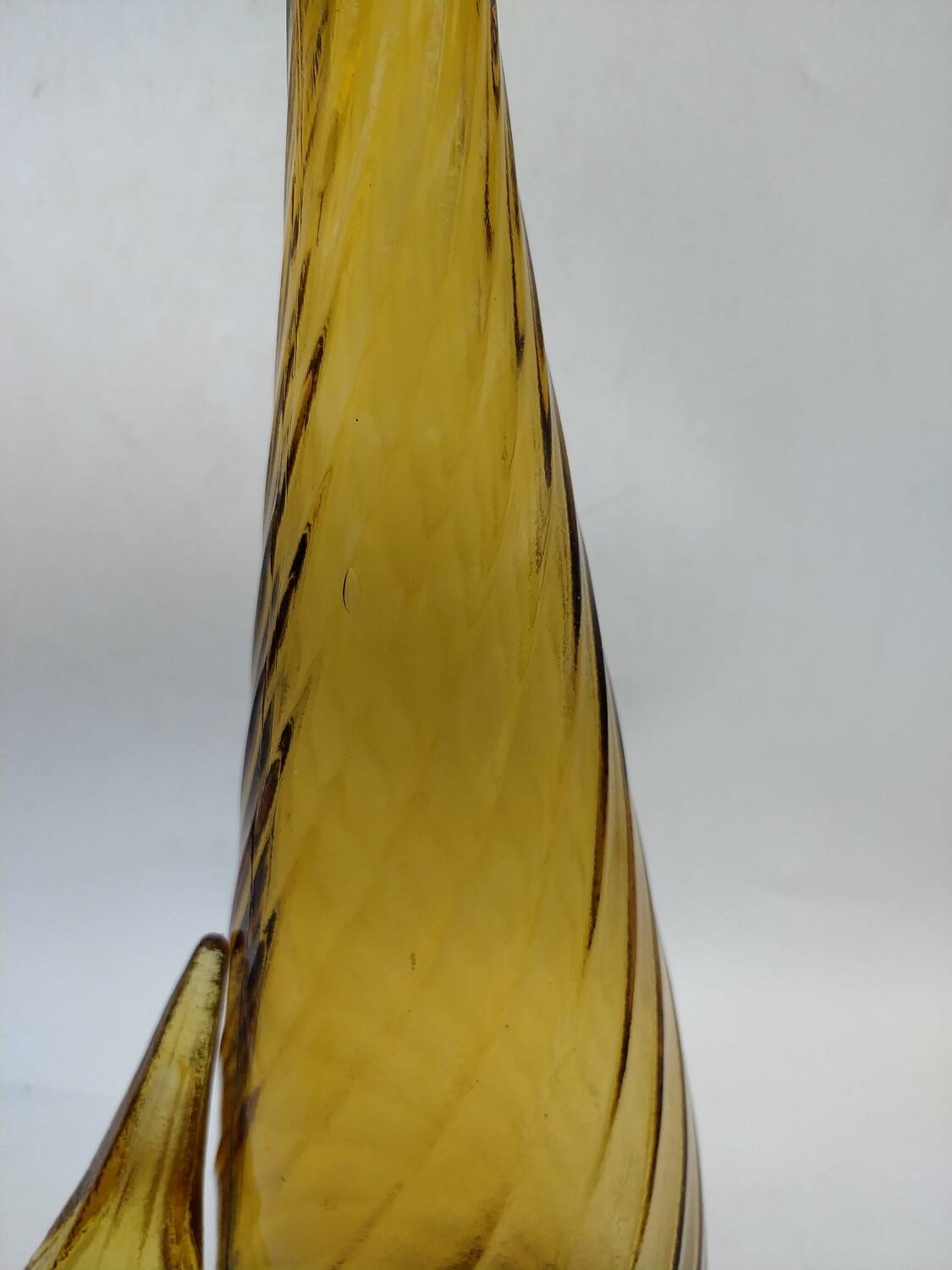 Empoli carafe. 50s. Amber.
