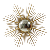 Large Vintage Sun Mirror Chaty Vallauris XL France 91cm