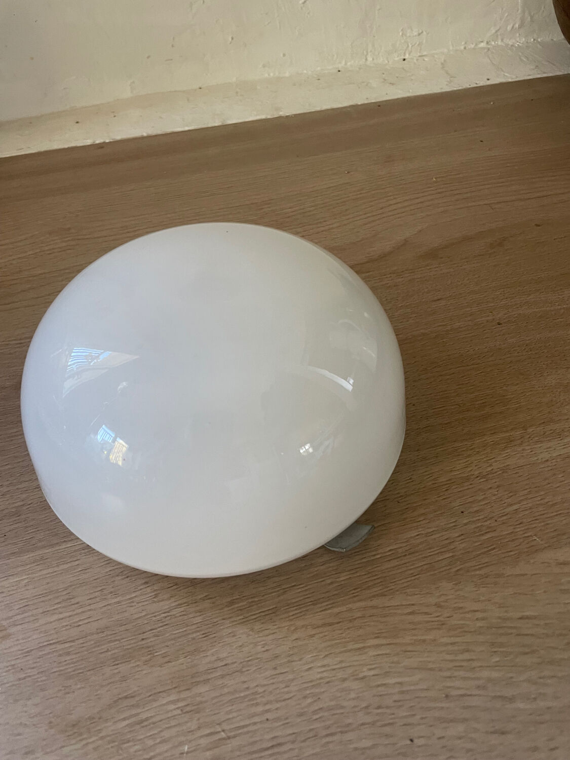 Vintage opaline glass ceiling light