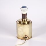 Octagonal brass lamp