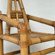 Fauteuil trône en bambou des années 70