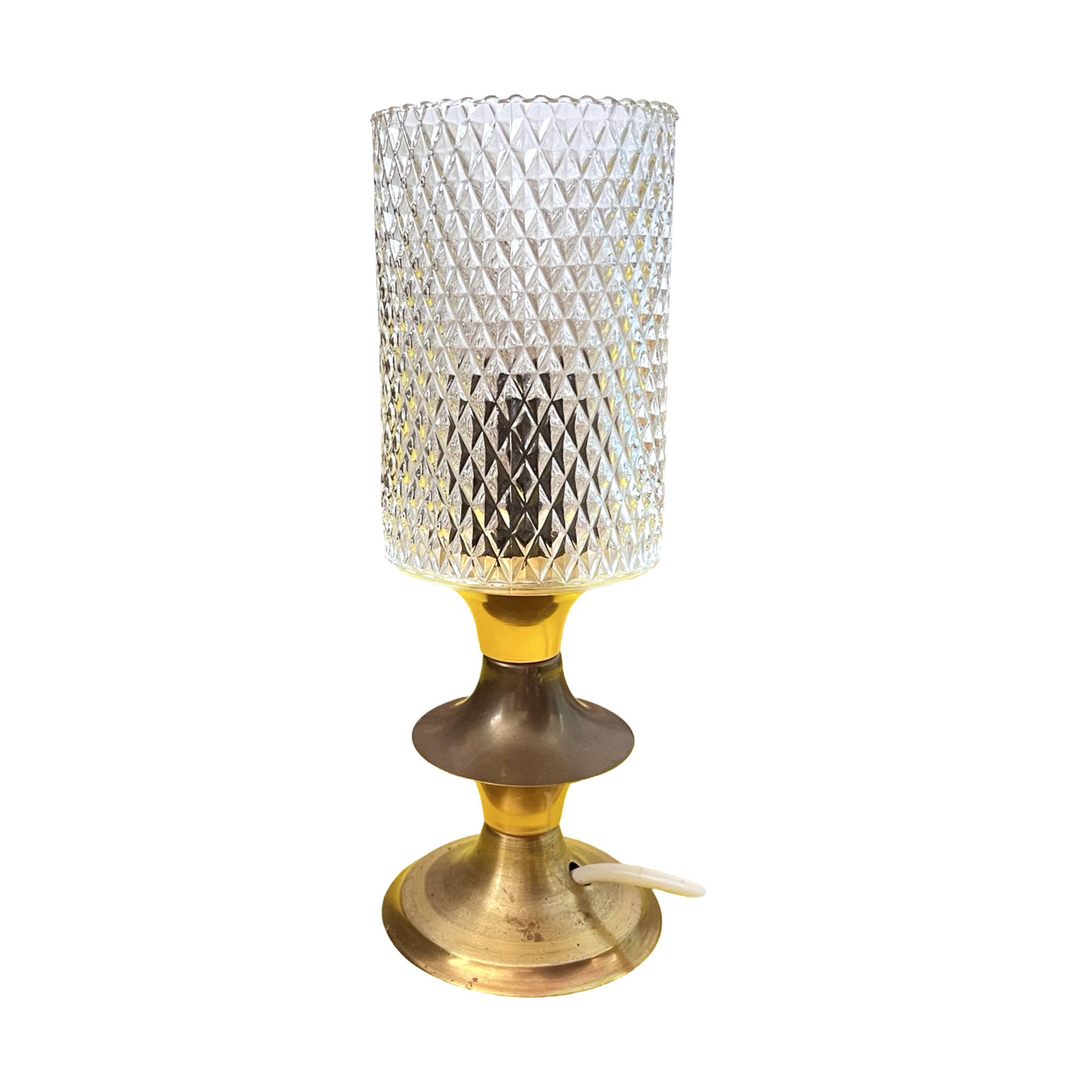 Brass night lamp, Kolarz, Germany, 1970s.