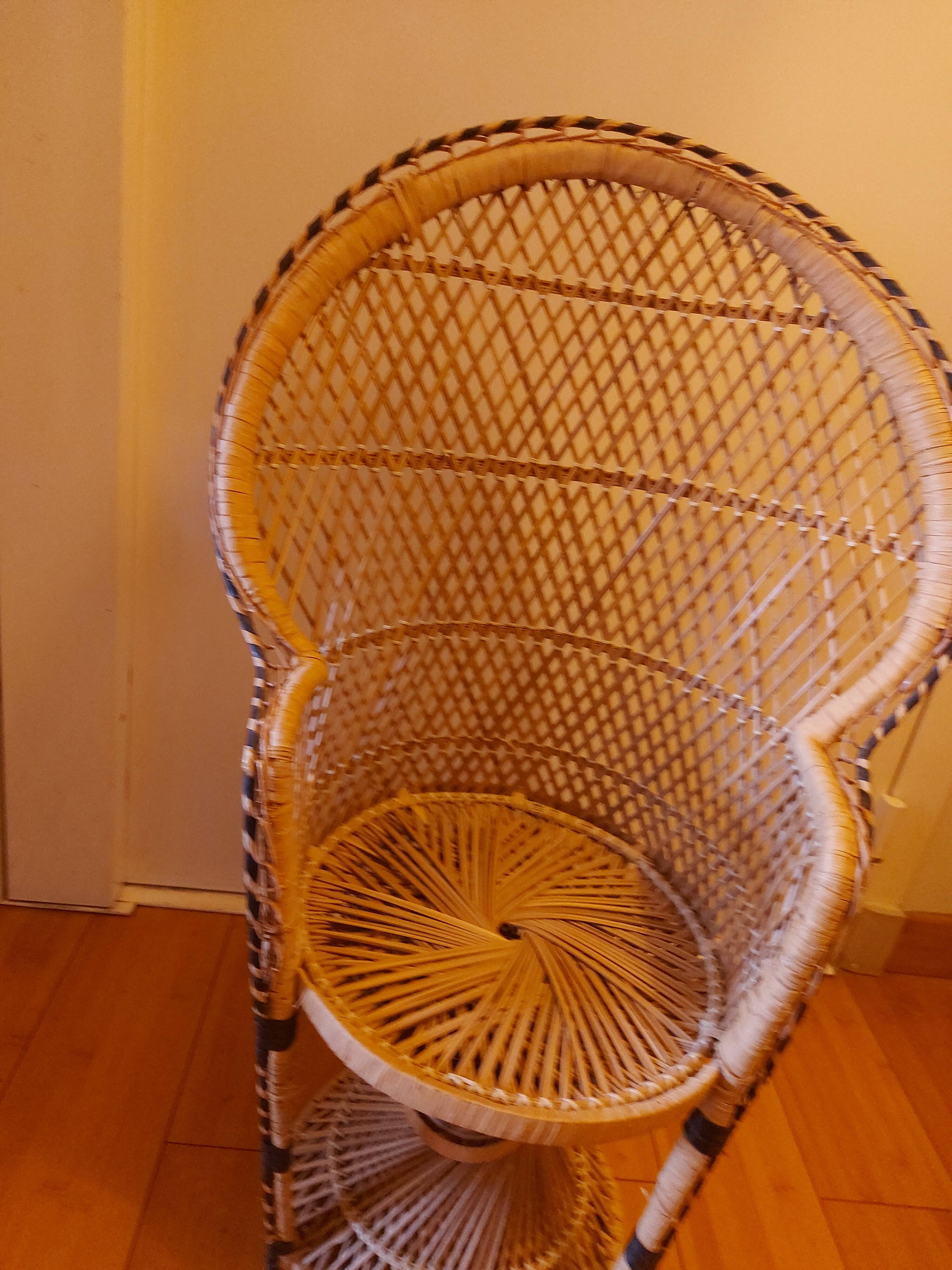 Emmanuel rattan armchair for children