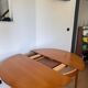 Scandinavian round table with compass legs