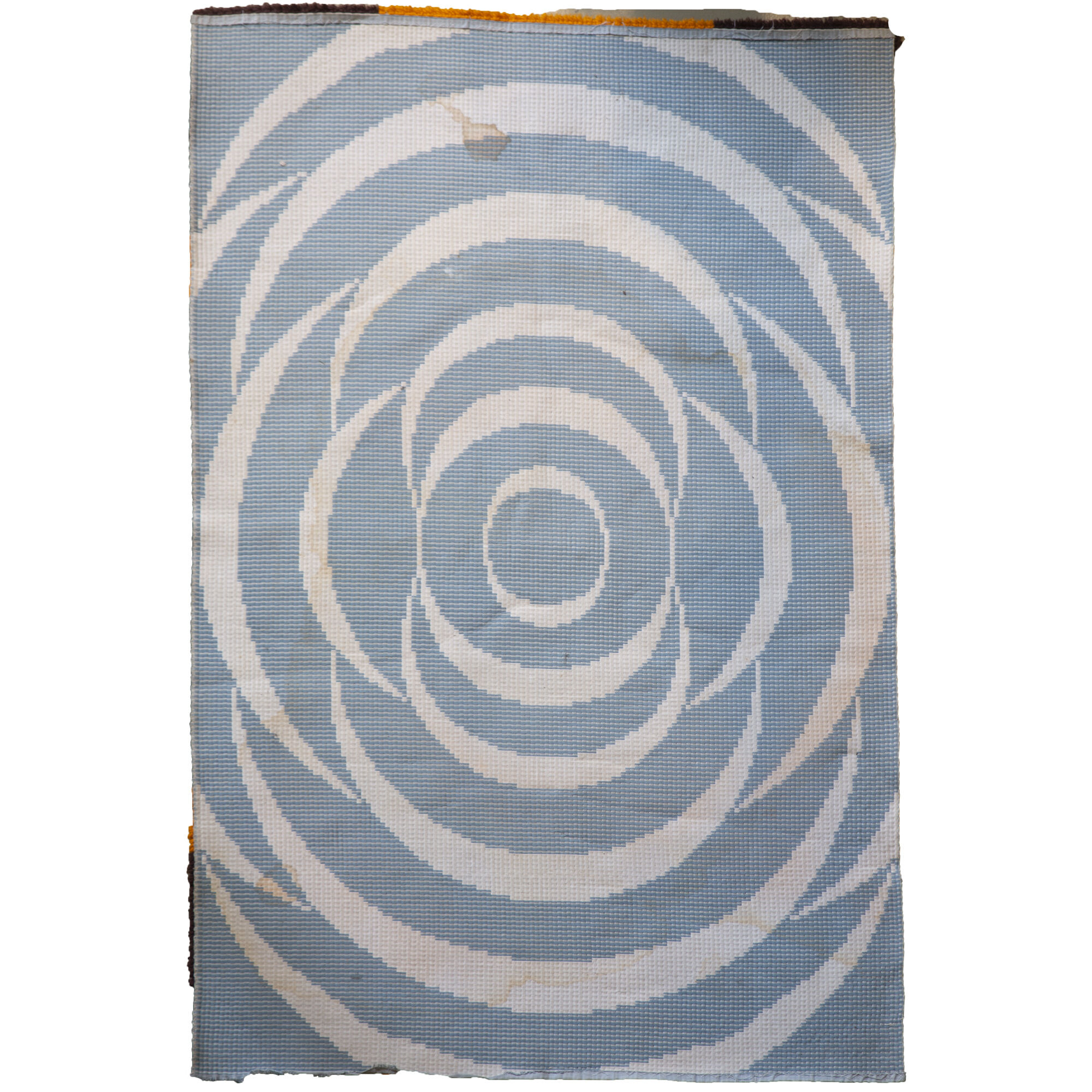 Space age carpet orange circles, 1970s