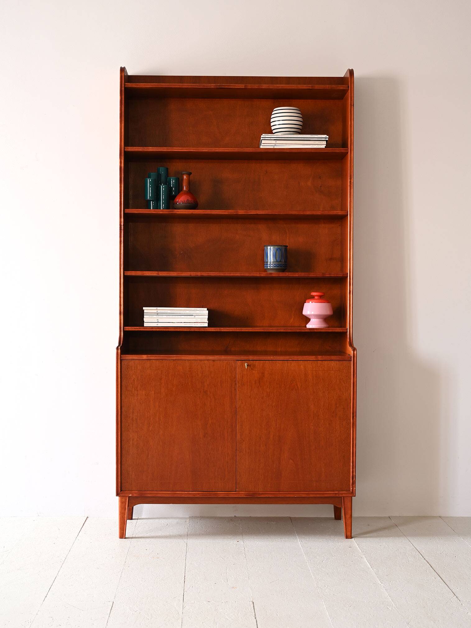 Swedish bookcase with lockable doors