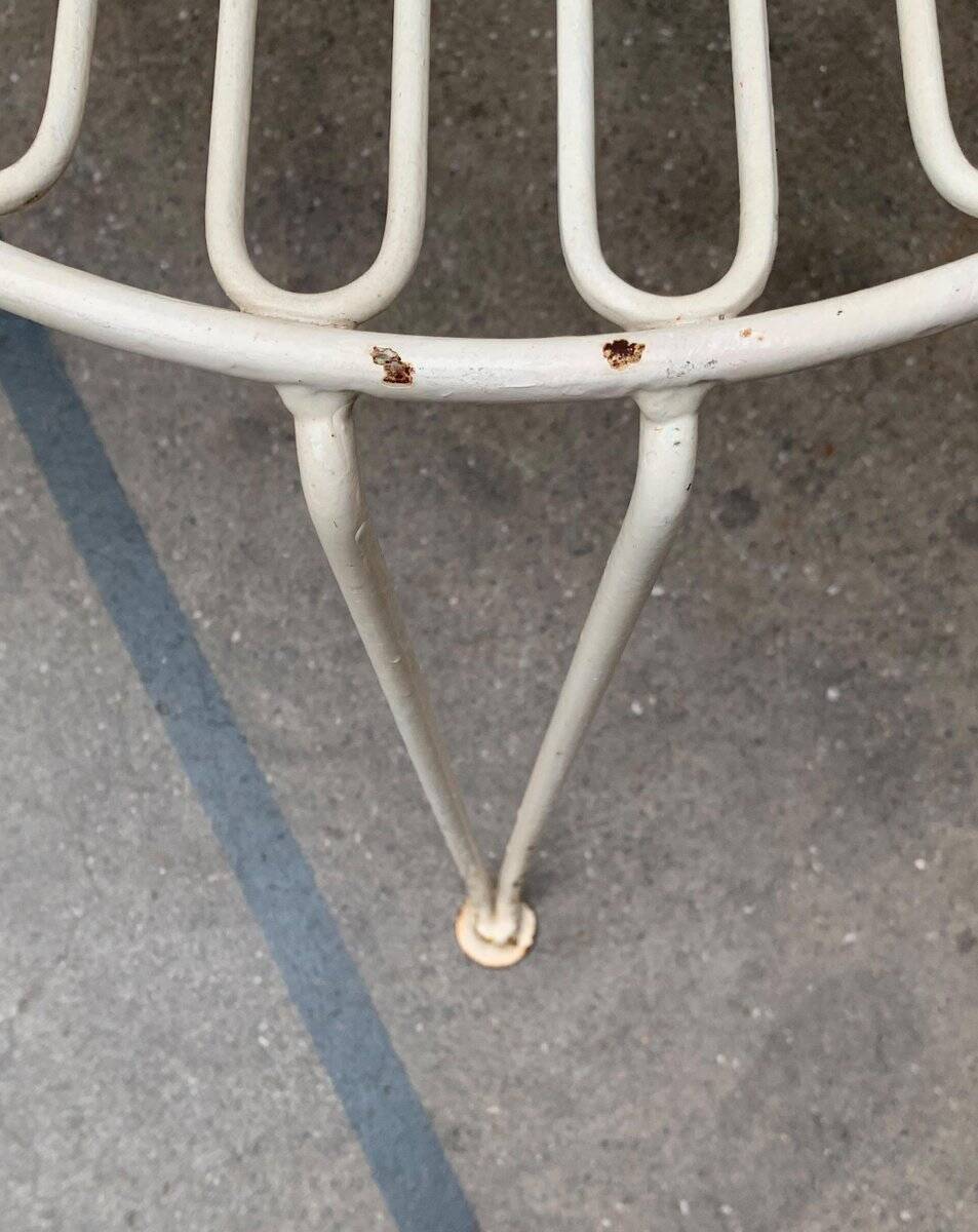 Set of 2 mid-century German metal garden chairs by Mauser Werke Waldeck