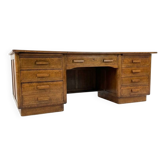 Bureau ministre XXL en chêne , 220 × 95 cm