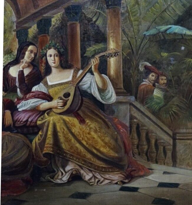 The painting "La Scène Galante" 1929 year.