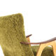 Two tone doodle armchair 'Wing'  fully restored unique upholstery wingback