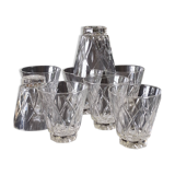 Set of 8 vintage water or digestif glasses in good condition.