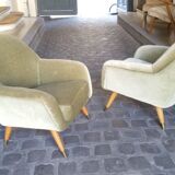 Danish chair club organic years soft 50 green glossy