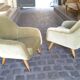 Danish chair club organic years soft 50 green glossy