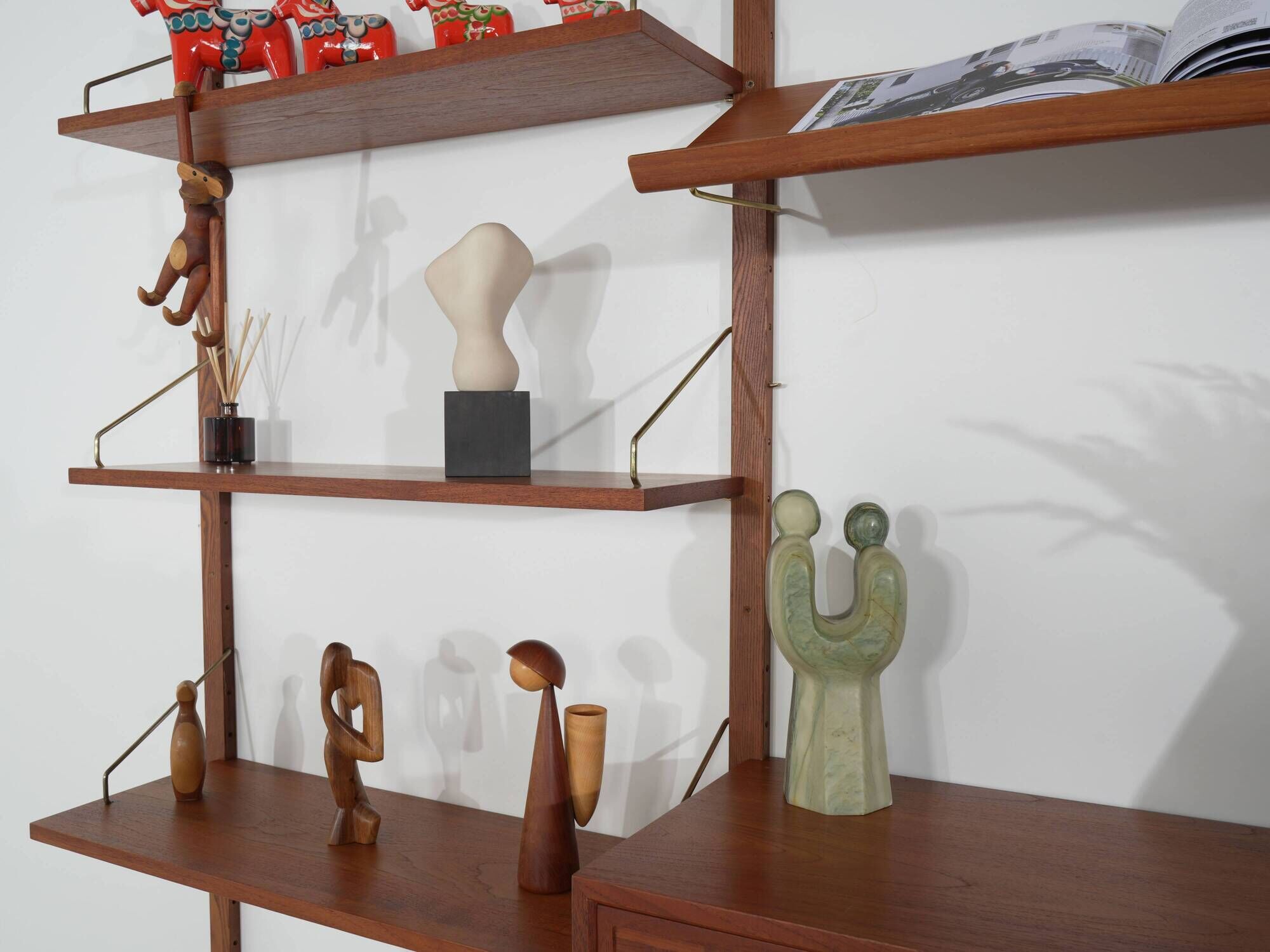 Cado Modular Shelving, Poul Cadovius, Teak Veneer, Danish, 1970s