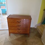 Vintage - Chest of drawers - 4 drawers - wood - 1950s/60s - modernist/Scandinavian