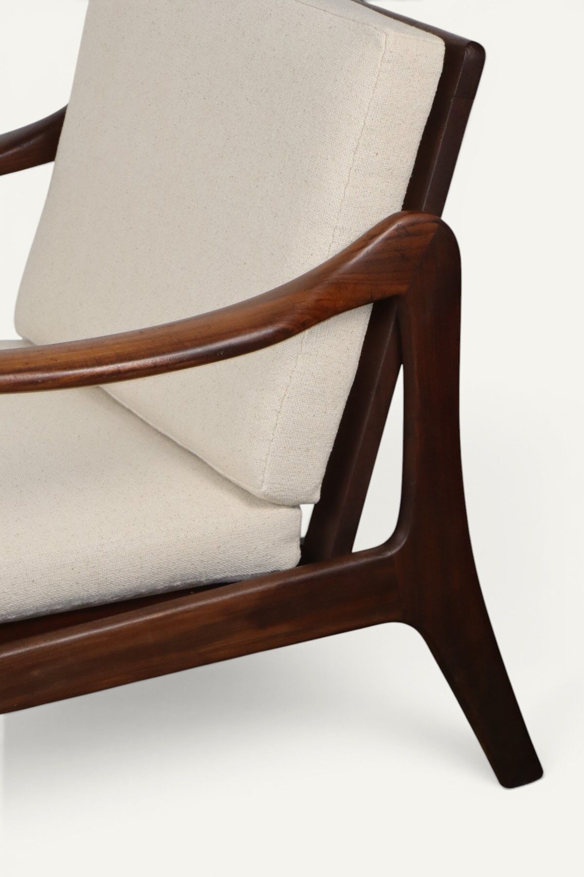 Scandinavian lounge chair in solid teak, 1960s