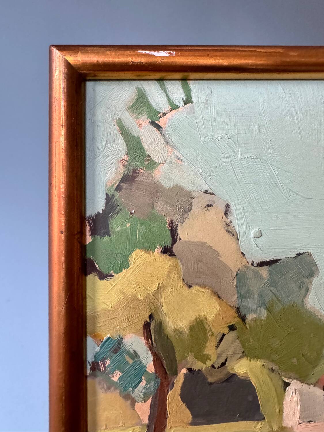 Oil on panel signed Anne Casteret