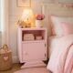 Petit chevet art déco rose