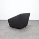 Postmodern Leather Armchair on Wheels by Cor