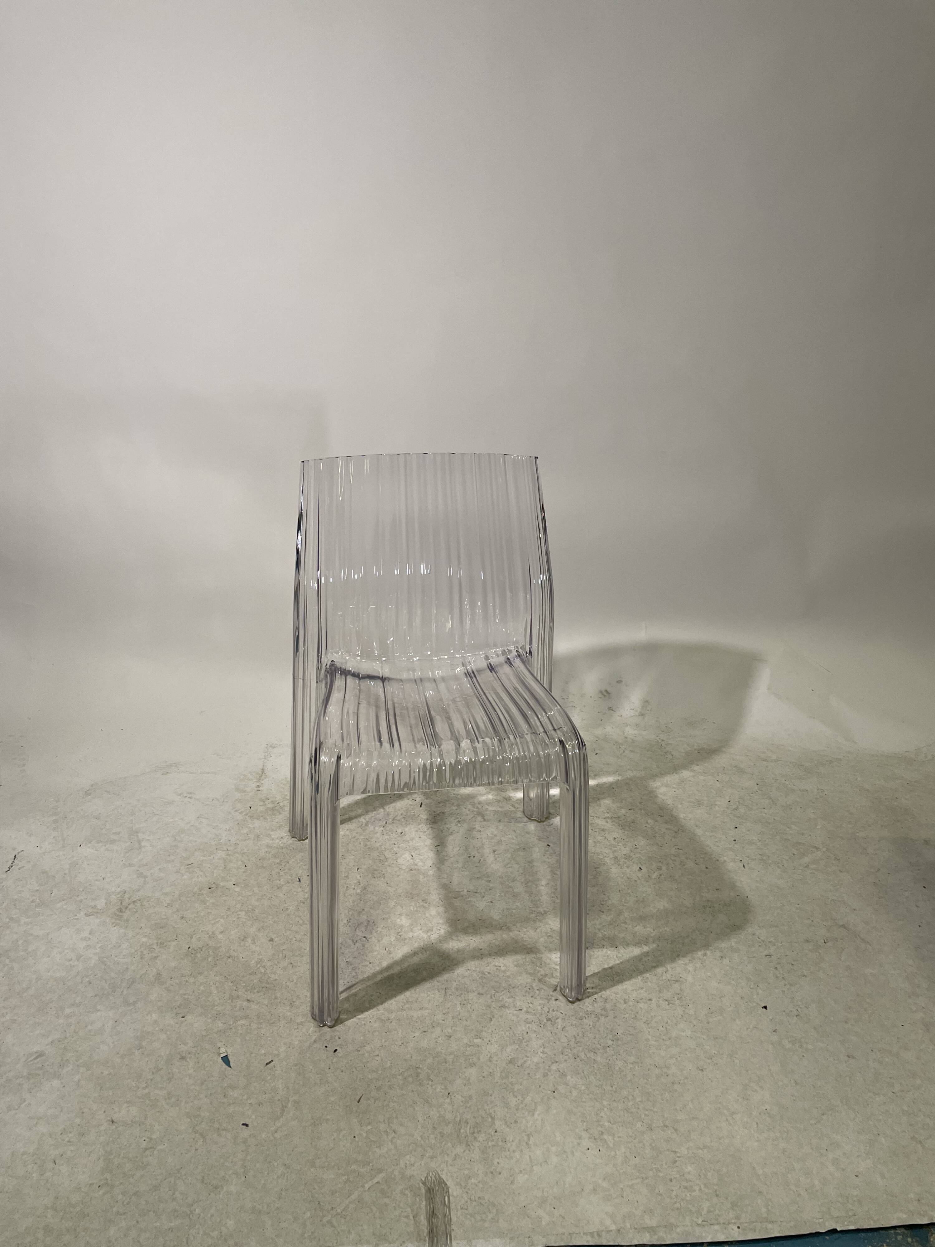 Set of 4 Frilly chairs by Particia Uquiola for Kartell