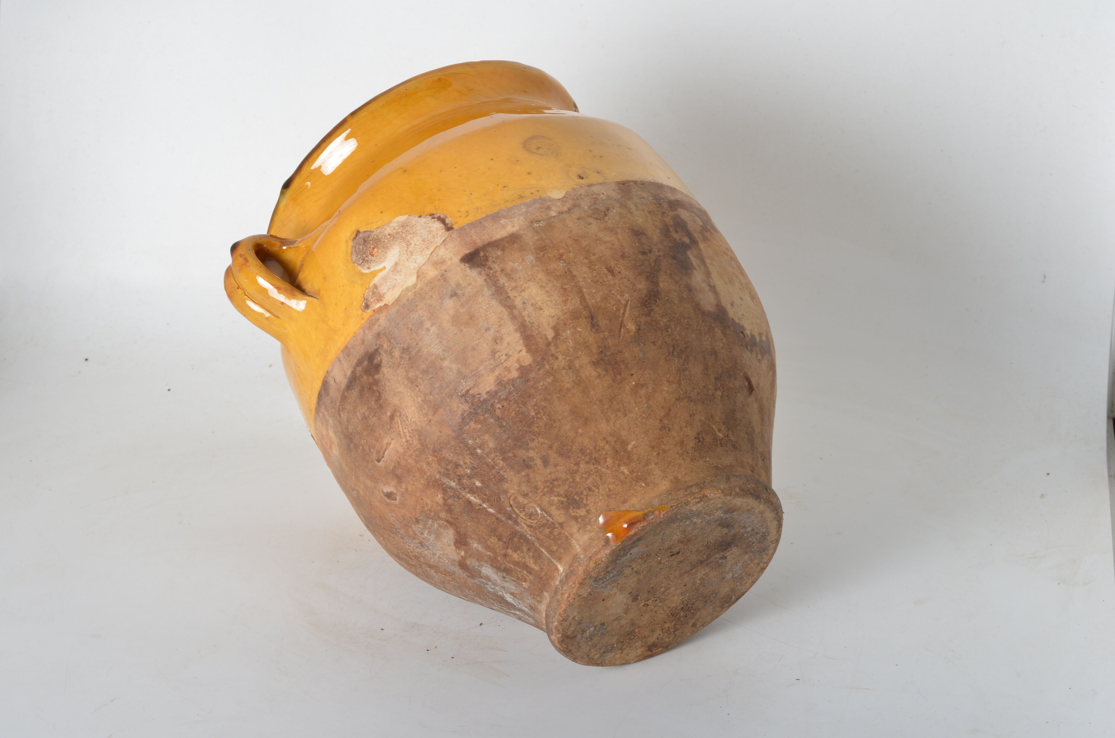 Yellow glazed jar