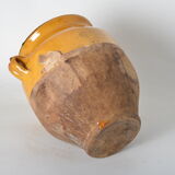 Pot vernissé jaune