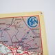 Carte de France en métal sncf