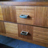 Varnished mahogany buffet 1950/60