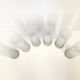 Set of Six Bohemian Ground Crystal and Silver Drinking Glasses