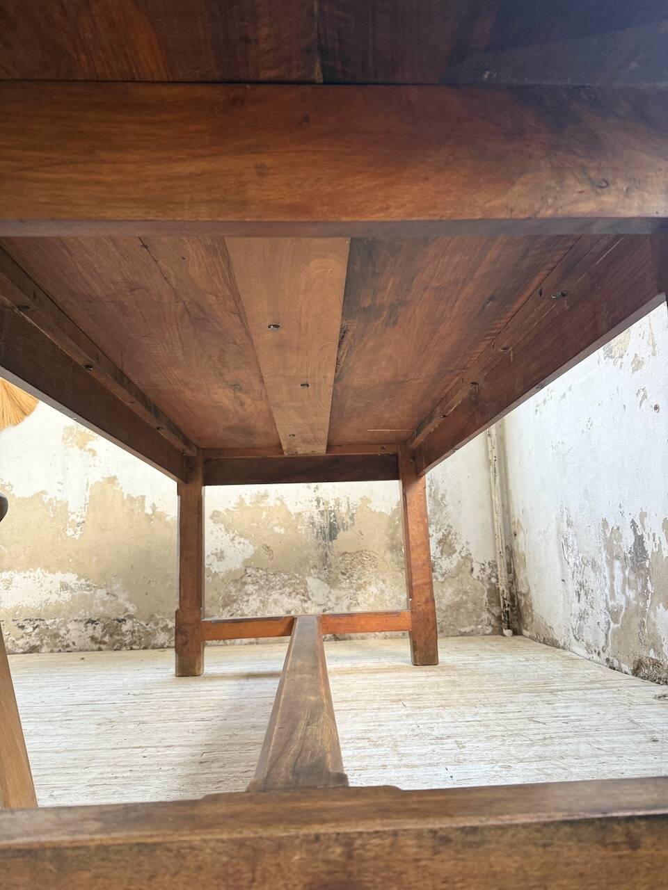 Rustic farmhouse table, solid oak, 2m