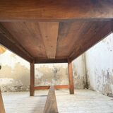 Rustic farmhouse table, solid oak, 2m