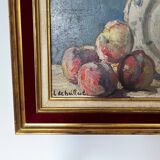 Oil on canvas - still life - signed Leonie de Bailleul