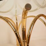 Tavolo in Cristallo e Ottone 1970 Manifattura Italiana