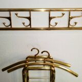 Art-deco france, wall coat rack + umbrella stand + clothes hangers 1940s 50