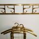 Art déco France, porte-manteau mural + porte-parapluies + cintres, années 1940-1950