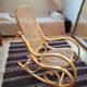 Rocking-chair en bois courbé et cannage