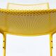 Chaise métallique perforée italienne de l'âge spatial du milieu du siècle, années 1960