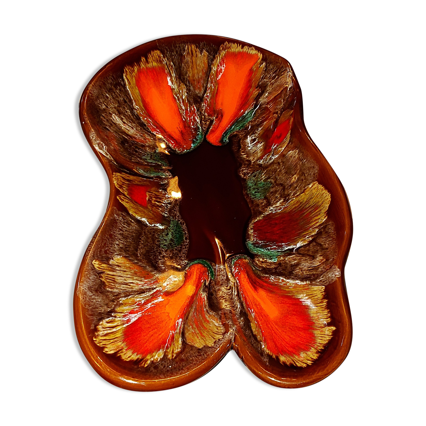 Dish or cut has fruit, or empty pocket - Vallauris years 60