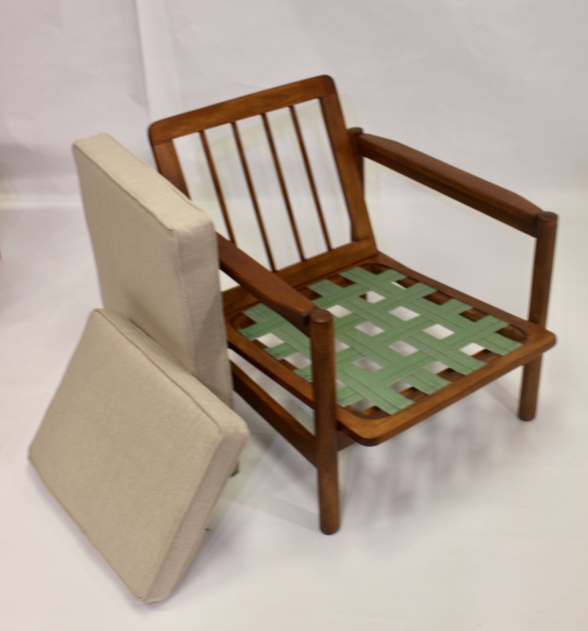 Pair of 60s Scandinavian style armchairs