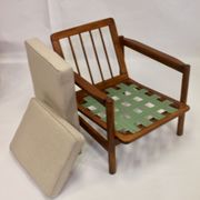 Pair of 60s Scandinavian style armchairs