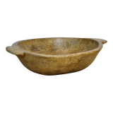 Hand-carved Hungarian dough bowl, circa 1900