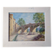 Christian Xapella (1927-2021) - Oil on canvas - Landscape with a bridge, near Carcassonne