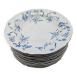 10 soup plates old porcelain royal factory of Limoges