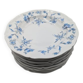 10 soup plates old porcelain royal factory of Limoges