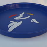 Round vintage service tray by Mebel, made in Italy