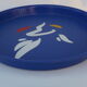 Round vintage service tray by Mebel, made in Italy